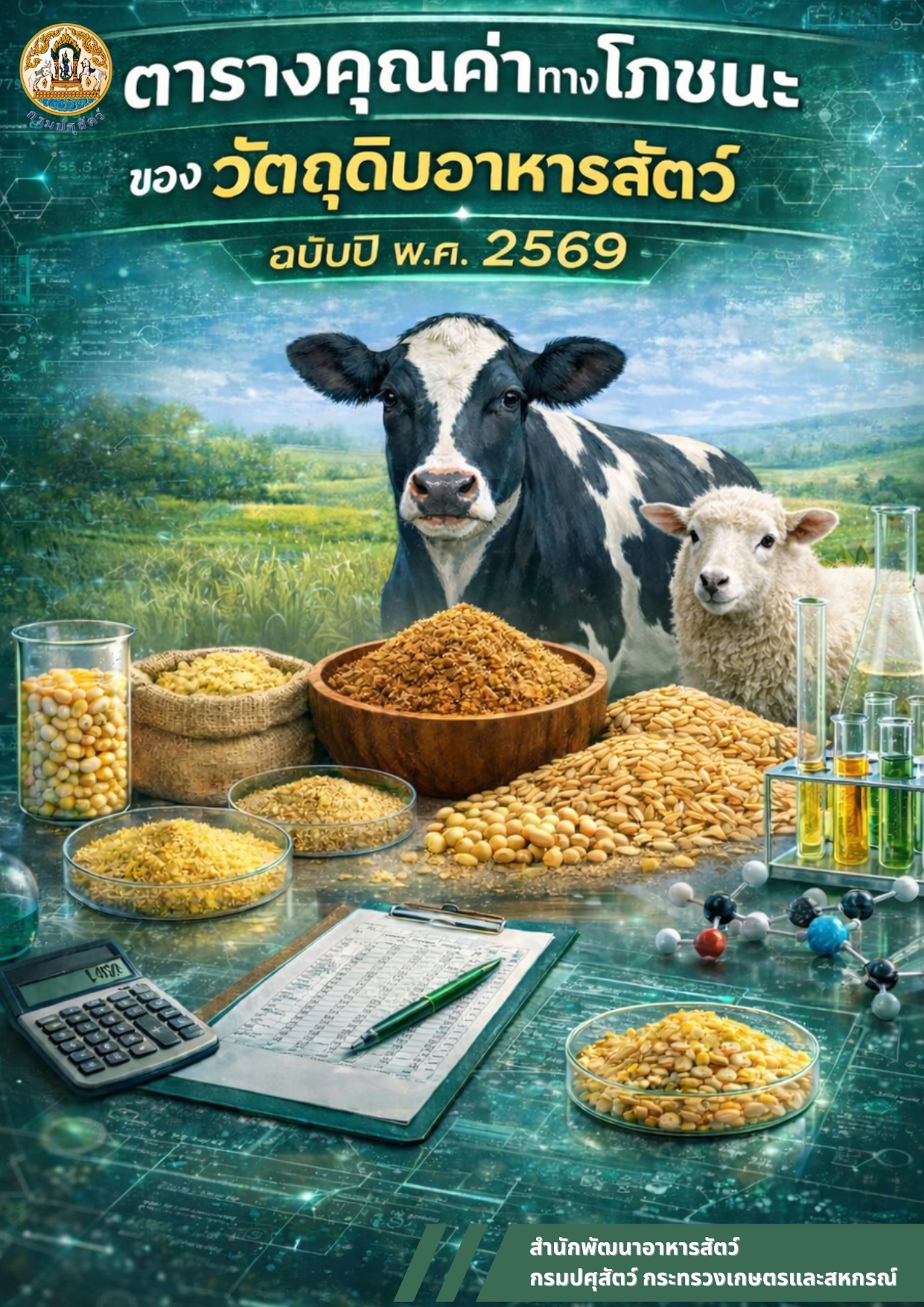 ตารางคุณค่าทางโภชนะของวัตถุดิบอาหารสัตว์ ฉบับปี พ.ศ. 2569