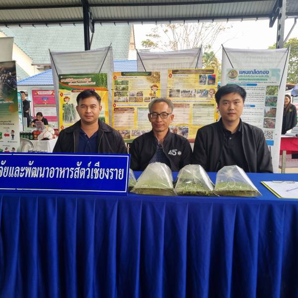 ศวอ.เชียงราย ร่วมจัดนิทรรศการอาหารสัตว์ลดต้นทุน พร้อมแจกพันธุ์แหนเกล็ดทองในโครงการคลินิกเกษตรเคลื่อนที่ฯ